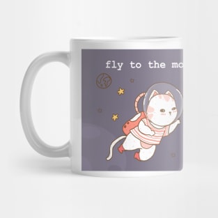 astronaut cat in space Mug